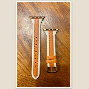 Apple I Watch Two-Tone Leather Band